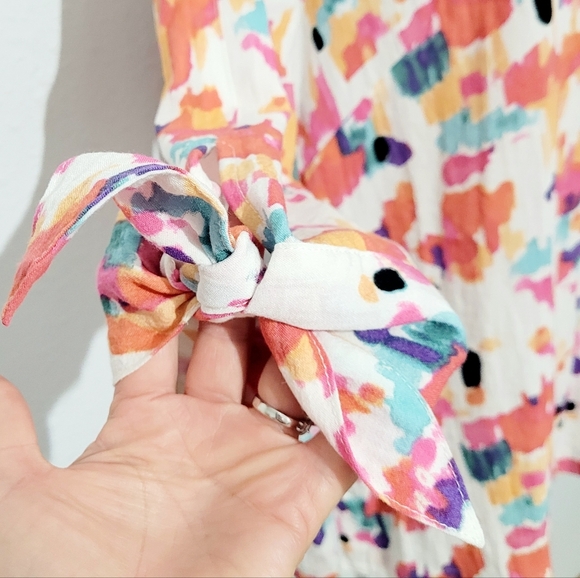 John Mark Women's Colorful Abstract Tunic Blouse 3/4 Sleeve Size Medium - Picture 5 of 13